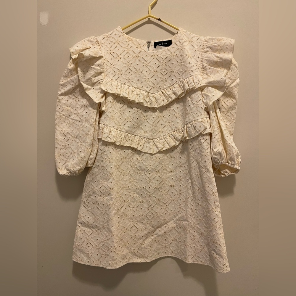 NWT- En Saison Women's Embroidered Denim Dress size S
